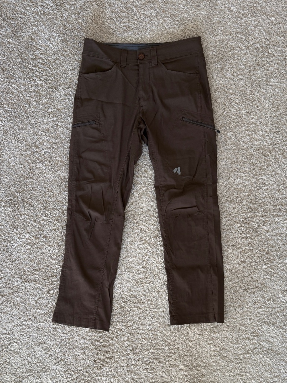 Eddie Bauer First Ascent Men’s 30x30 Brown Stretch Hiking Pants